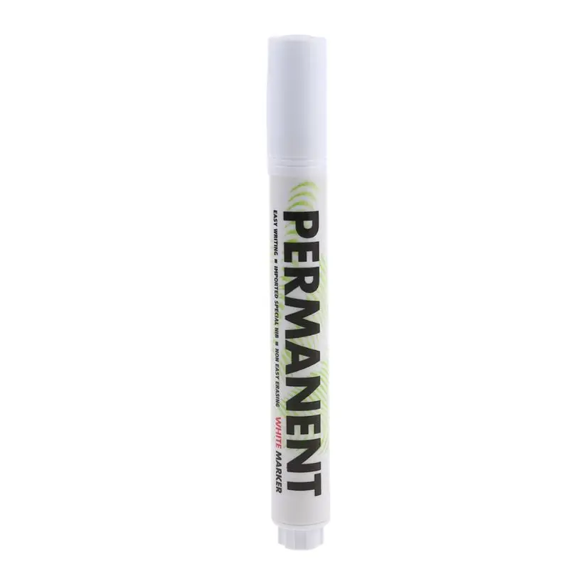 White Paint Marker Pen Refillable for Kids Adults DIY Crafting Art Drawing