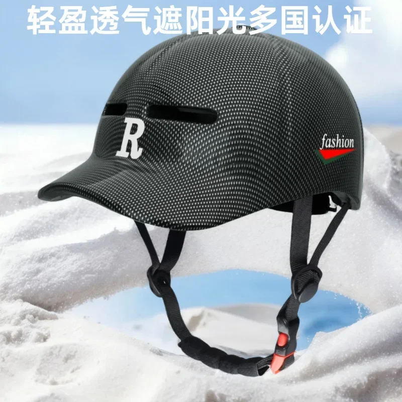 

Recreational Bicycle Riding Four Seasons Helmet Skateboard Roller Skating Baseball Motorcycle Hard Hat Integrated Forming Cap