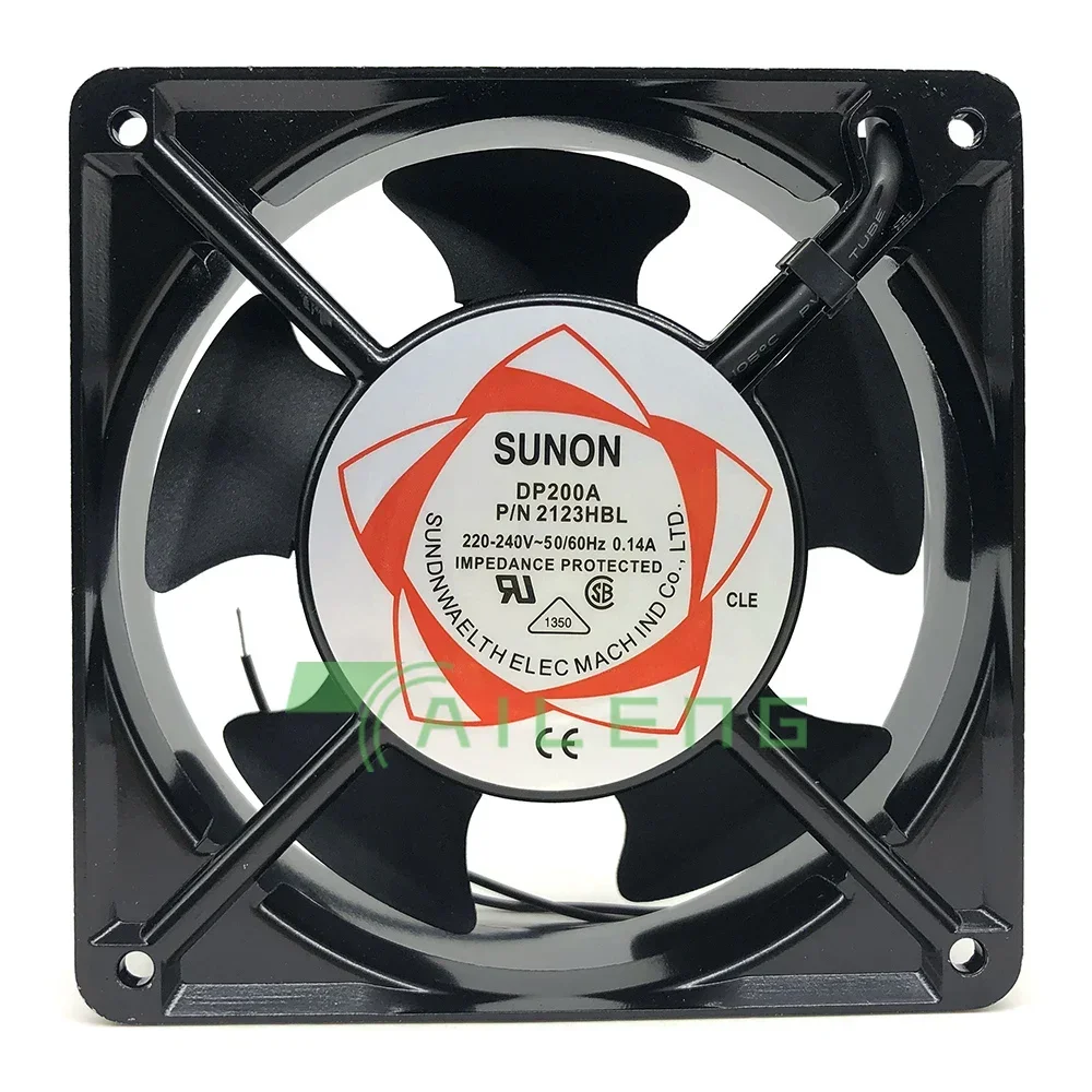 

For Sunon NEW DP200A 2123HBL 12CM 120MM 220-240V 0.14A 120*120*38MM cooling fan