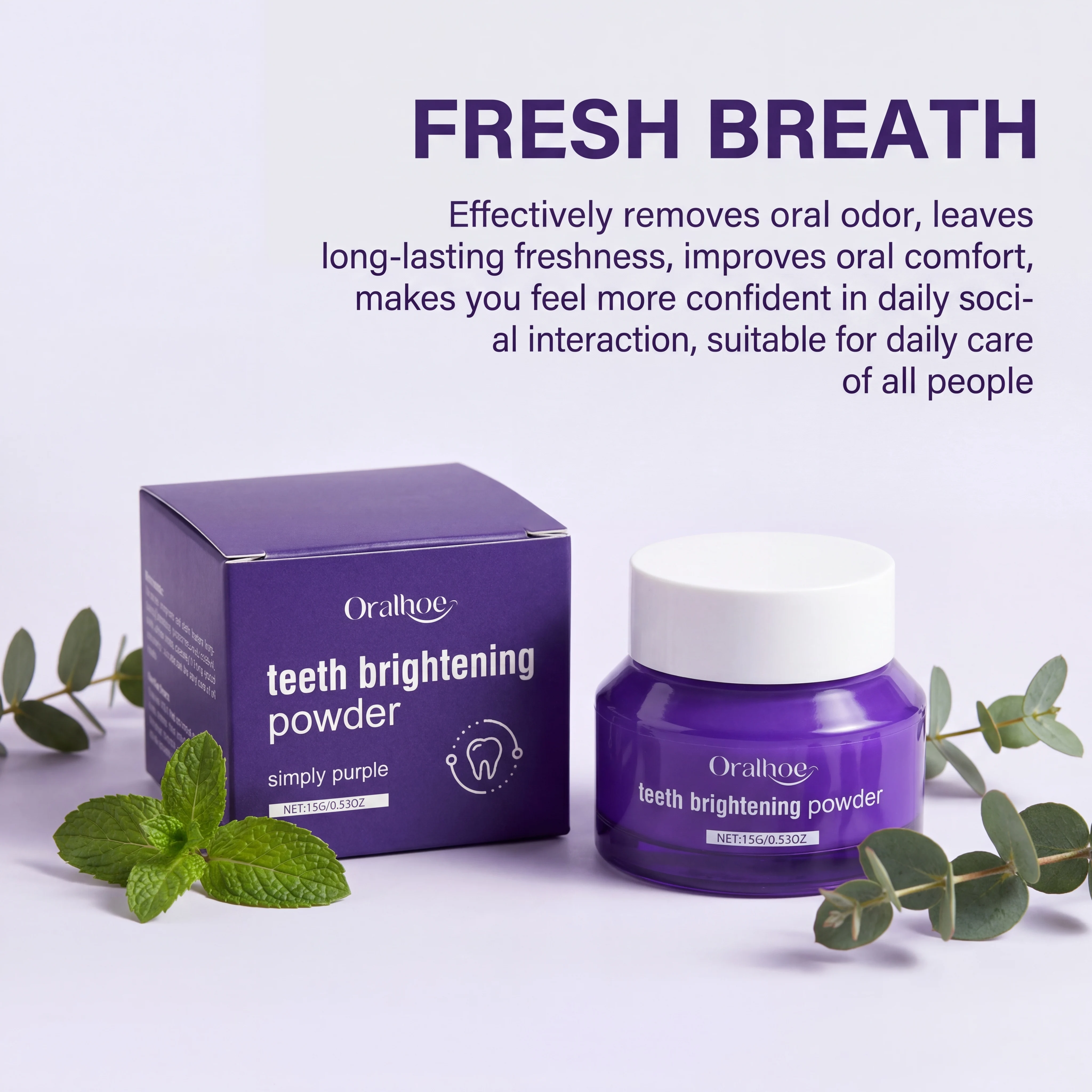 

Пурпурный порошок для отбеливания зубов: осветление, очищение, удаление налета и пятен, отбеливающий порошок для чувствительных зубов и ухода за деснами