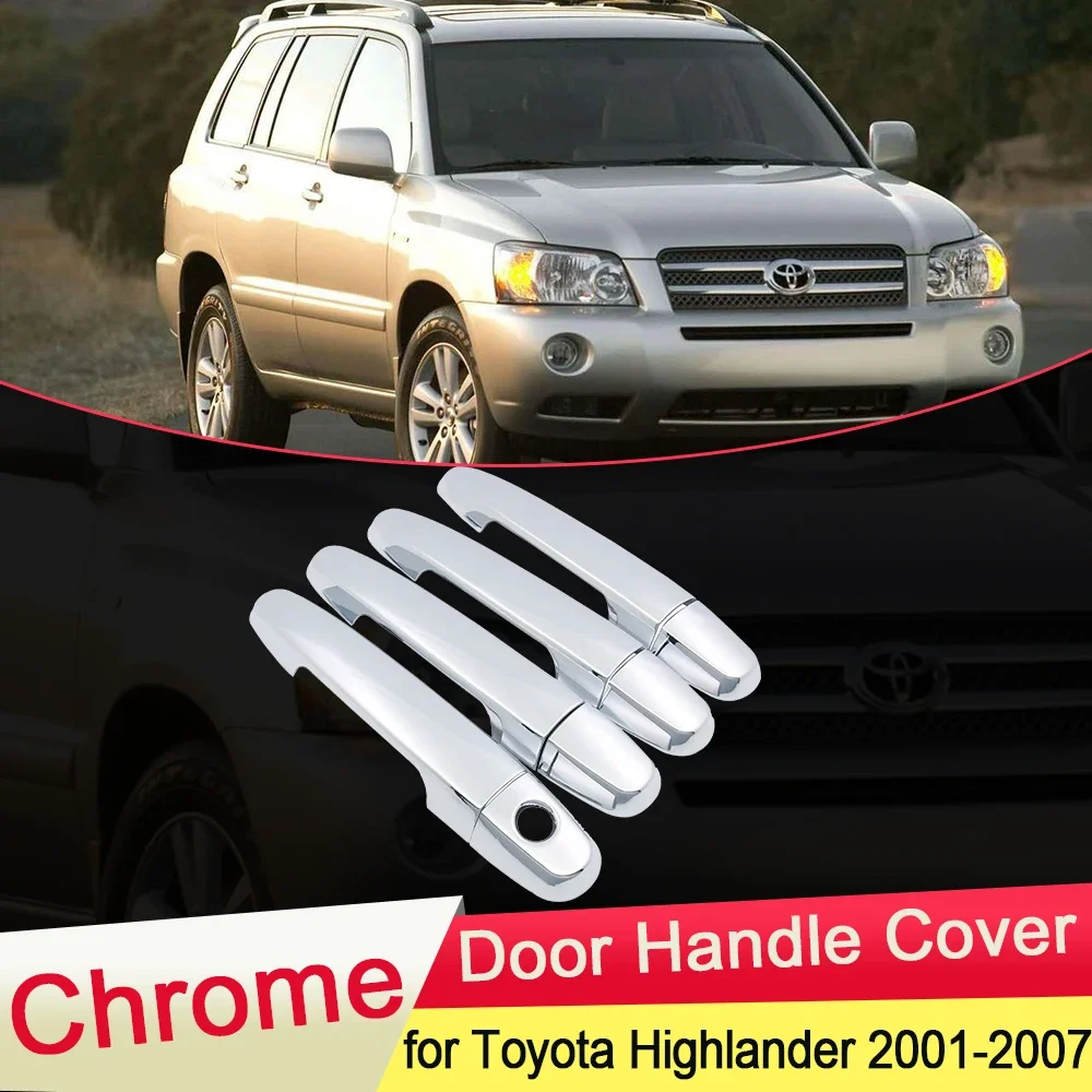 

Хромированная накладка на дверную ручку для Toyota Highlander XU20 2001 2002 2003 2004 2005 2006 2007