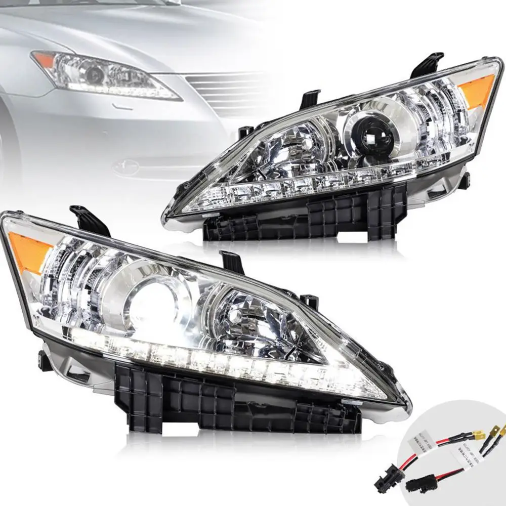 

1 Set Car LED Headlight Assembly Streamer Turn Signal Indicator For Lexus ES350 2007-2012 DRL Daytime Running Lights Head Lamp