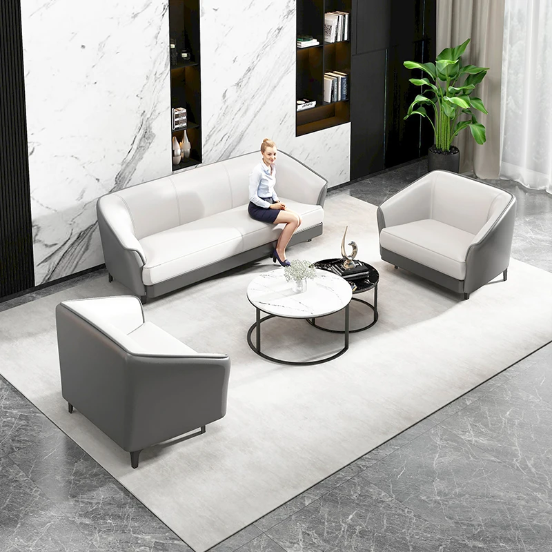 

The product can be customized.Office sofa, office light luxury, simple modern reception, rest, coffee table combination