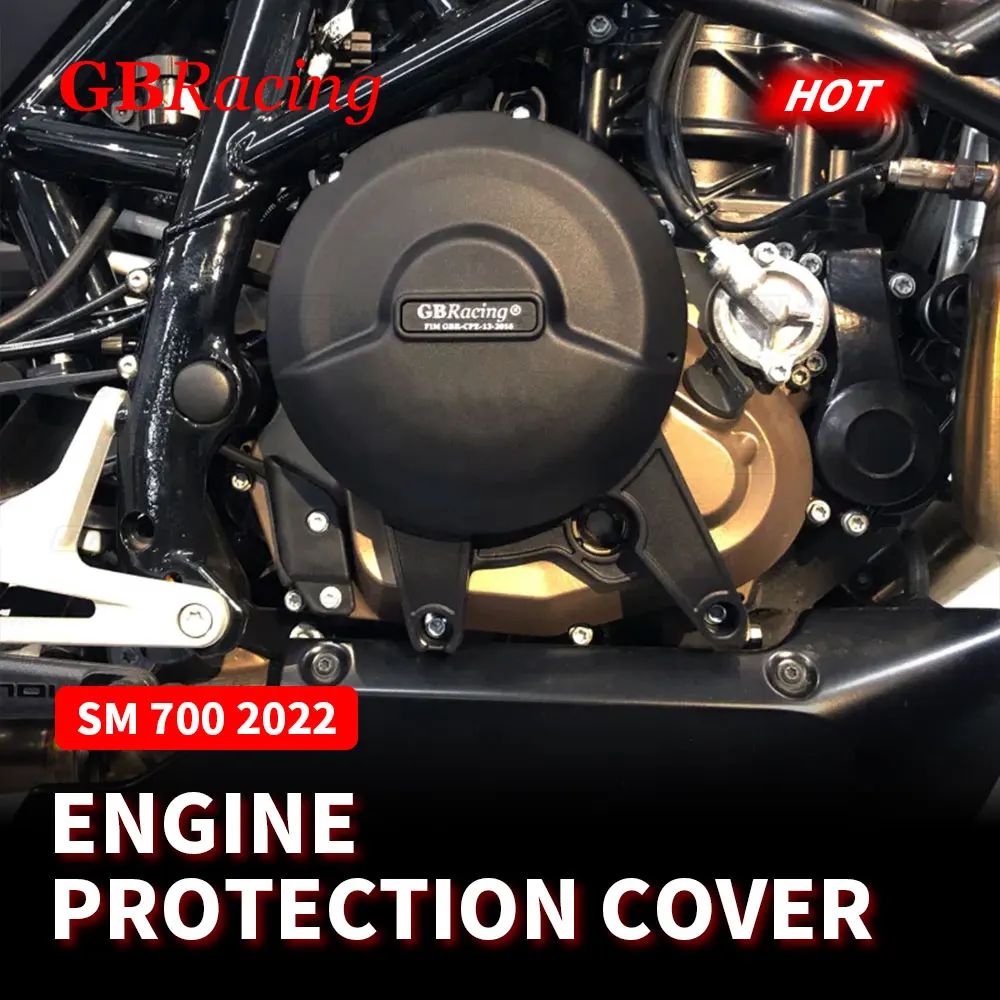 

GB Racing Engine Cover Set For GSA GSA SM700 2022 Alternator Clutch Pump Protect Cover Accessories