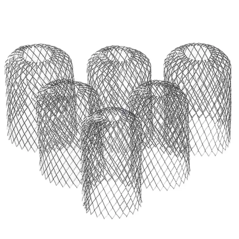 ABZT 6 Pack Gutter Guard 3 Inch Expandable Aluminium Filter Strainer Gutter Downspout Guard for Stopping Blockage Leaves