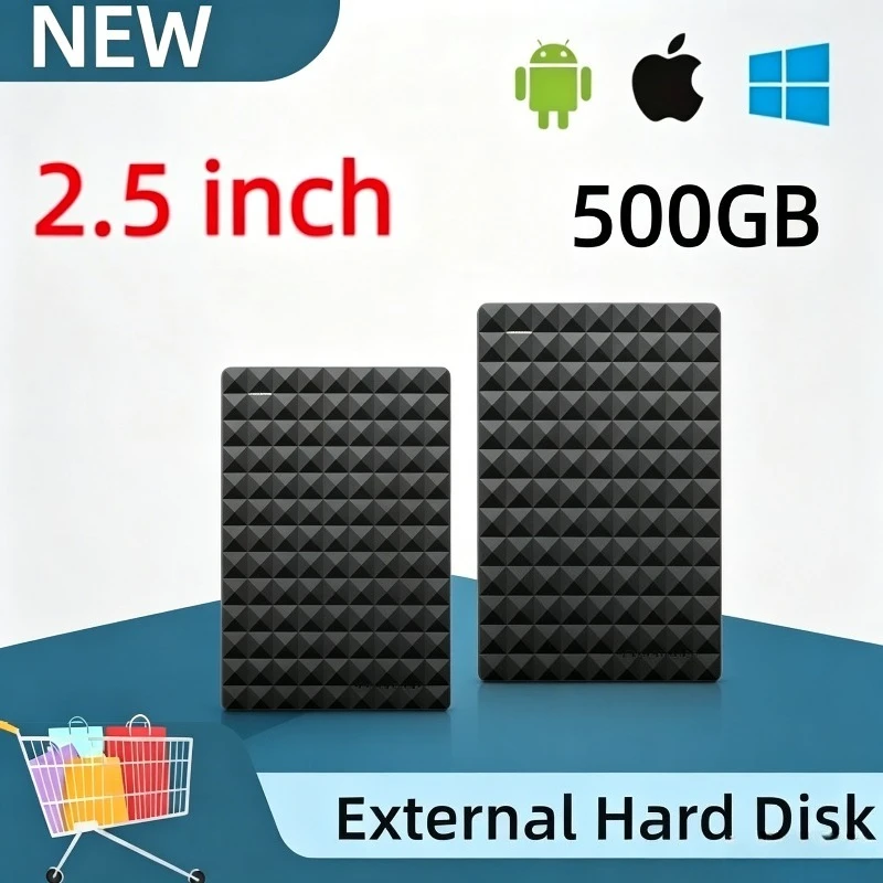 シーゲイト高速ポータブル外付けhdd-25インチ-usb30-大容量データ保存ハードディスク-oem