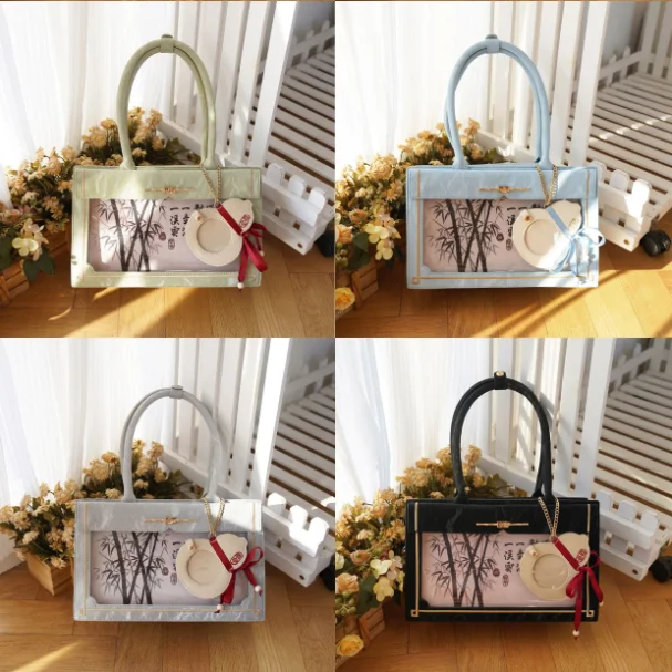 Original Two-dimensional Comic Exhibition Lta Bag Cute Chinese Style Ancient Style Retro  Diagonal Span Shoulder Hand-held Girl