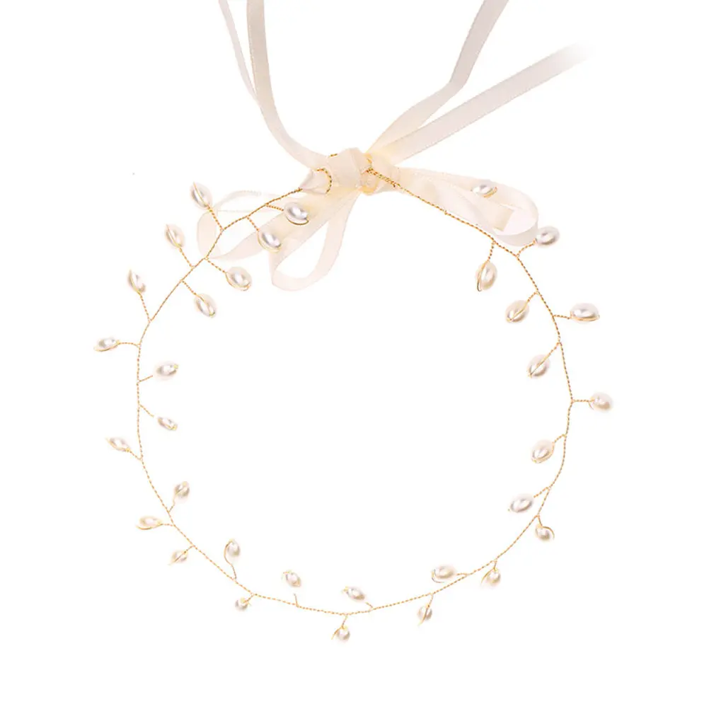 

Изысканная жемчужная повязка на голову: роскошный свадебный аксессуар для невесты, подружек невесты, выпускного вечера, праздничной вечеринки, официального платья