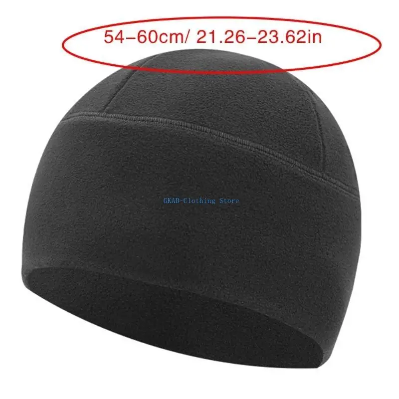 N0PE Thicken Ear Protect Beanie Adult Casual Hat Winter Warmer Fleece Hat Cold Winter Presents for Students Teenagers