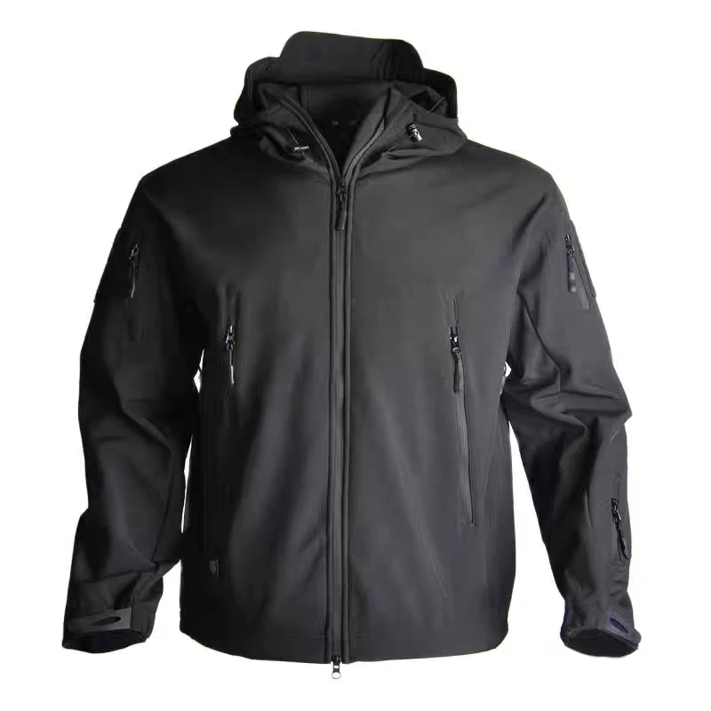 

EiAO Men Women Softshell Jacket Winter Windproof Waterproof Fleece Lined Thermal Coat for Hiking Climbing Tactical Outdoor