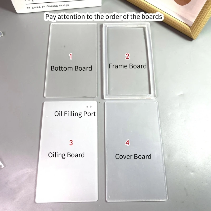 

Acrylic Multiple DIY Acrylic Plates Ticket Root Mold Dropship