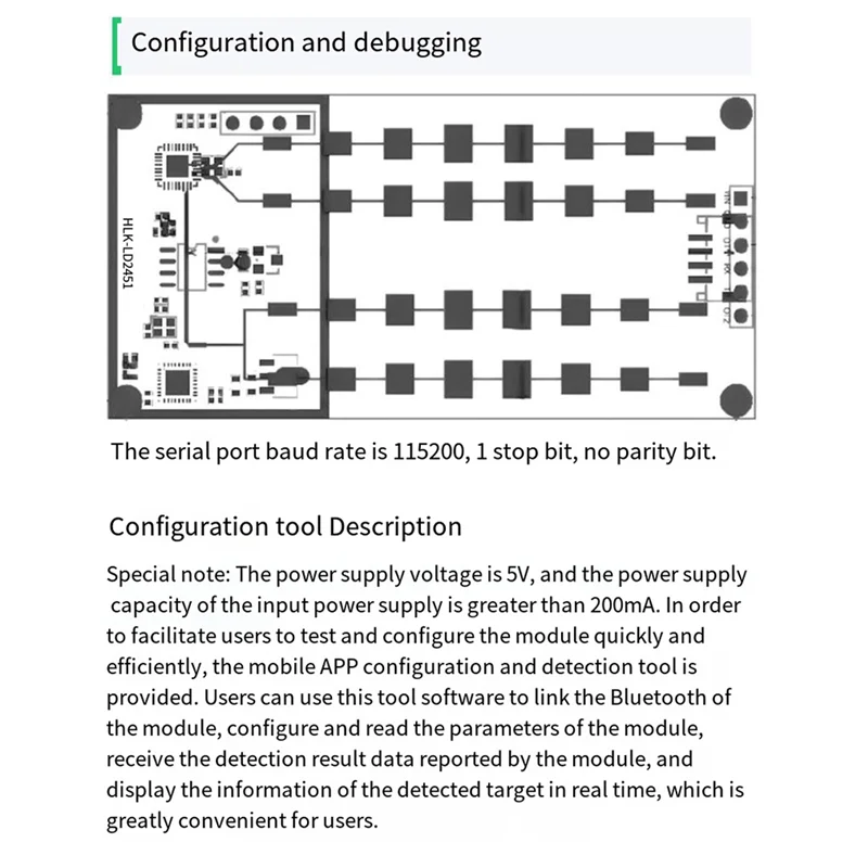 SQPP-LD2451 24G قياس سرعة السيارة ملليمتر موجة الرادار وحدة استشعار مراقبة حالة السيارة