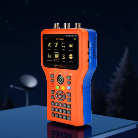 GTMEDIA V8 Finder PRO 2 Satellite Signal Finder DVB-S2X/S2/S/T2/T/C AHD H.265 Meter Satellite 100% Original