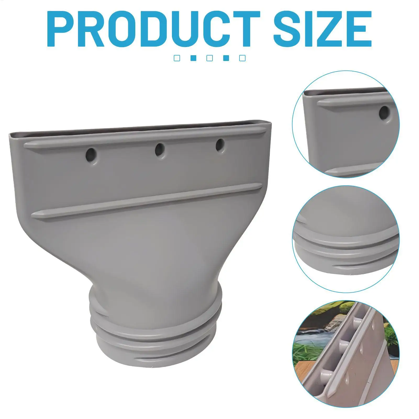 Flat air conditioner exhaust pipe adapter Versatile Hose Connector Portable Ac Exhaust Hose Coupler for mobile air conditioner