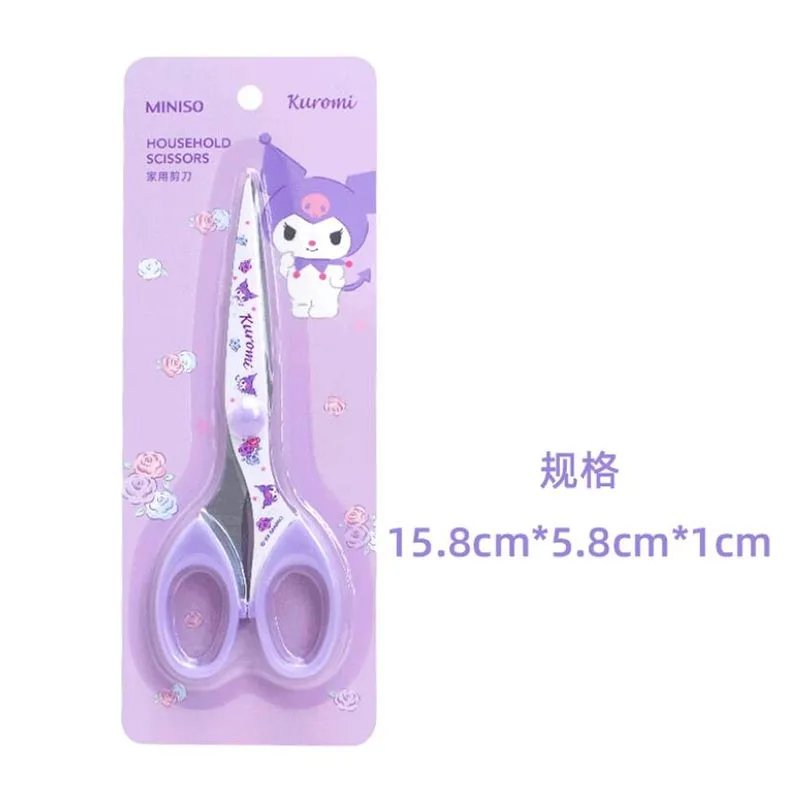 Imagem -04 - Sanrio Kuromi Melody Pochacco Art Scissors Segurança Paper Cutter Utility Knife Material Escolar Papelaria Presentes Pcs por Lote