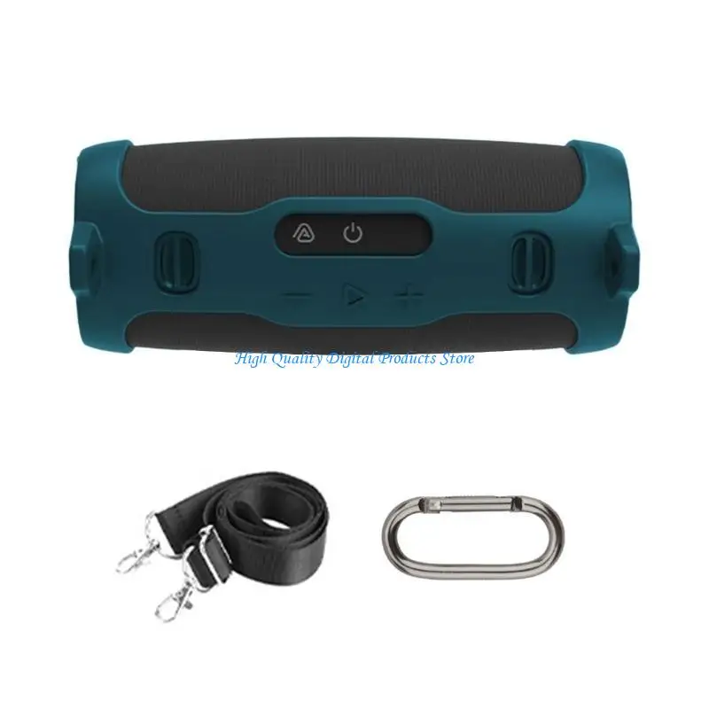 حماة السيليكون U2JE مع مقبض حمل سهل ، ومكافحة ومقاومة للماء لشحن 6 مكبر صوت