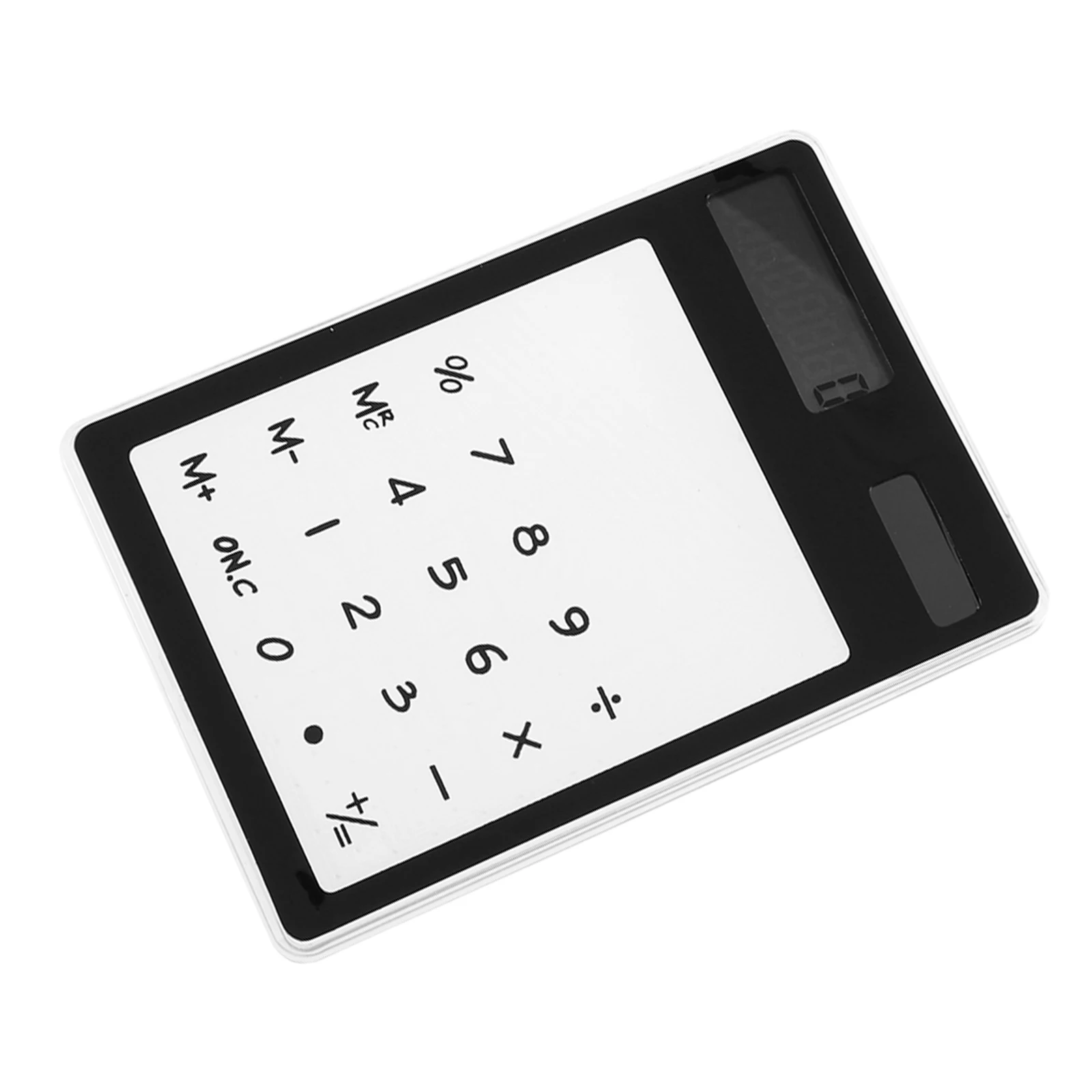 

Transparent Touch Screen Calculator Solar Powered No Needed 8-Digit LCD Display for Home Office School Compact Size Easy
