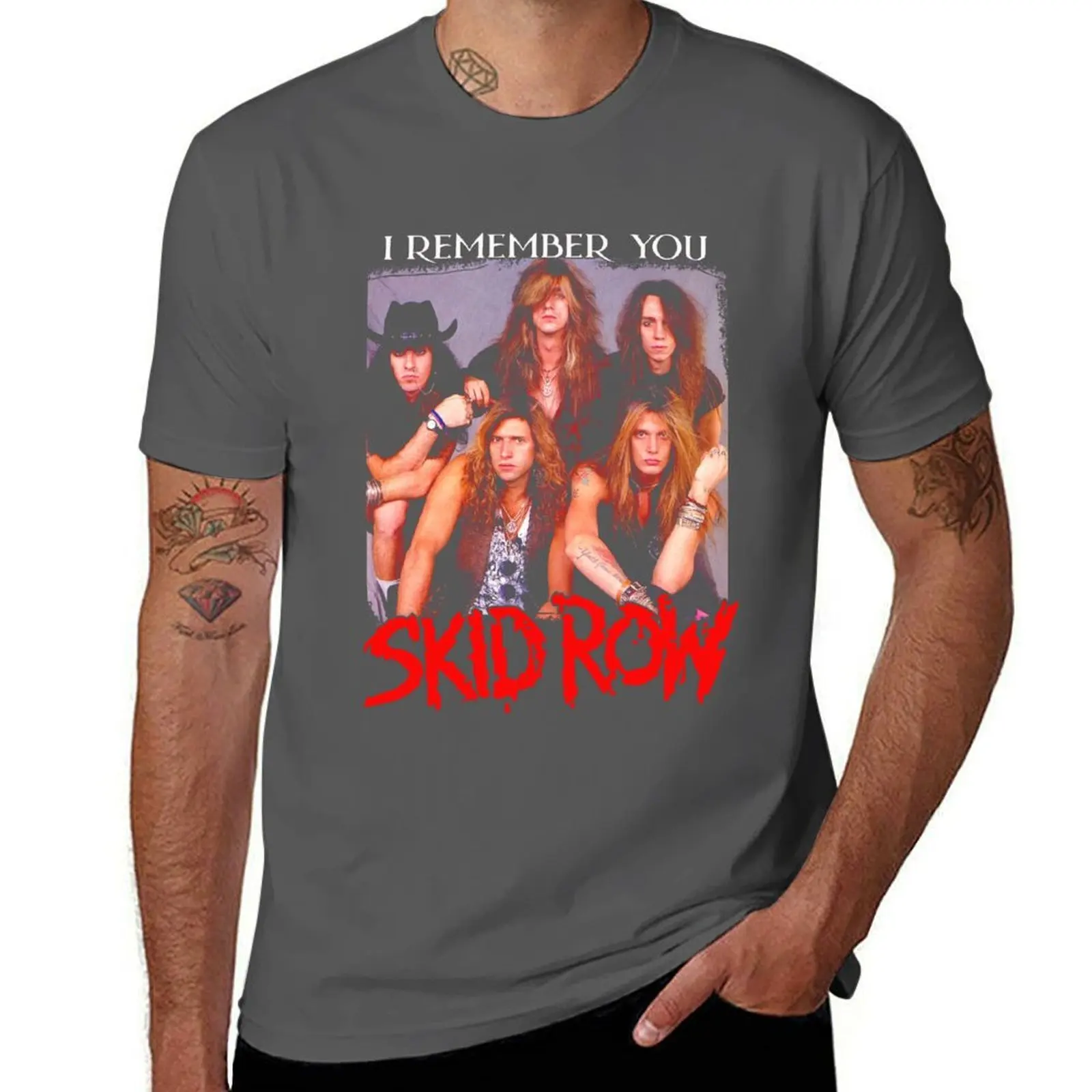 

Hard Rock Forever!! Skid Row T-Shirt Basic Short Sleeve Cotton Blend T-Shirt