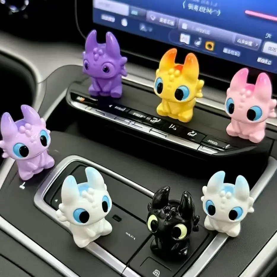5 unids/set cómo entrenar a tu muñeca de dragón dibujos animados 3cm modelo de Anime decoración de escritorio ornamento coche creativo accesorios Diy Juguetes