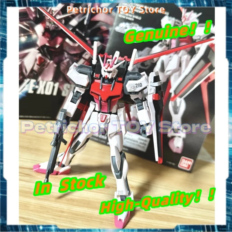 

Bandai Genuine HGCE 1/144 MBF-02+AQM E-X01 STRIKE ROUGE Assembly Model kit Action Figure Toys Collectible Gift In Stock