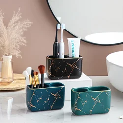 Light Luxury Electric Toothbrush Rack Bathroom Toothpaste Toothbrush Makeup Brush Comb Storage Box Pen Holder Bathroom Supplies