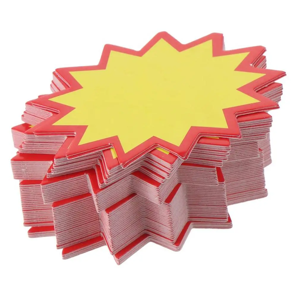 Creative Paper Explosive Stickers 2*2.75 Inch Yellow Advertising Paper Promotional Paper Office