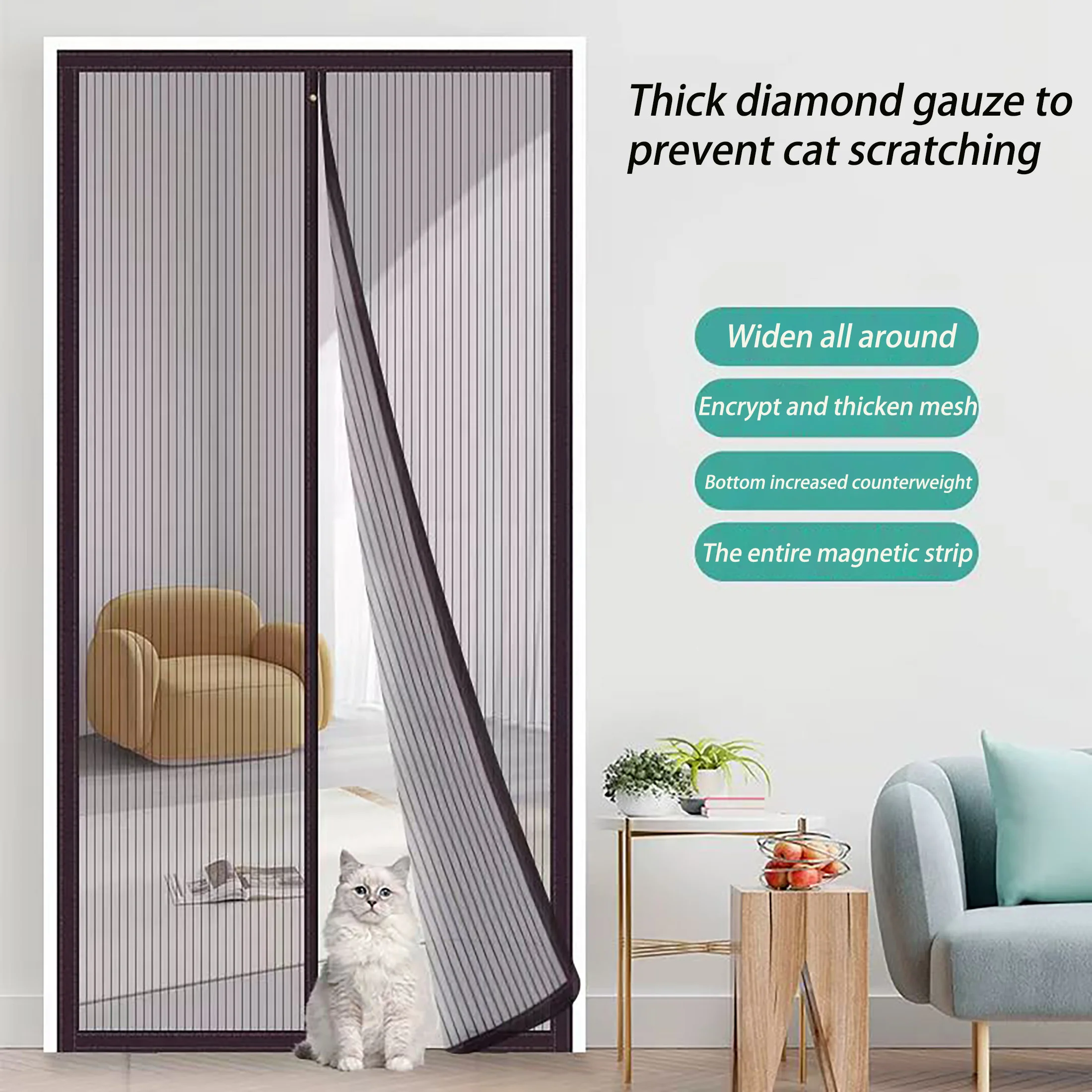 

Customize whole magnetic stripe curtains, mosquito nets, screen windows, invisible mosquito nets, indoor mosquito nets