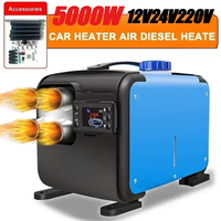 Car Heater Air Diesel Heate 12V 24V 5000W Aluminum Shell Air Parking Heater Warmer Wireless LCD Remote Control Engine Preheater