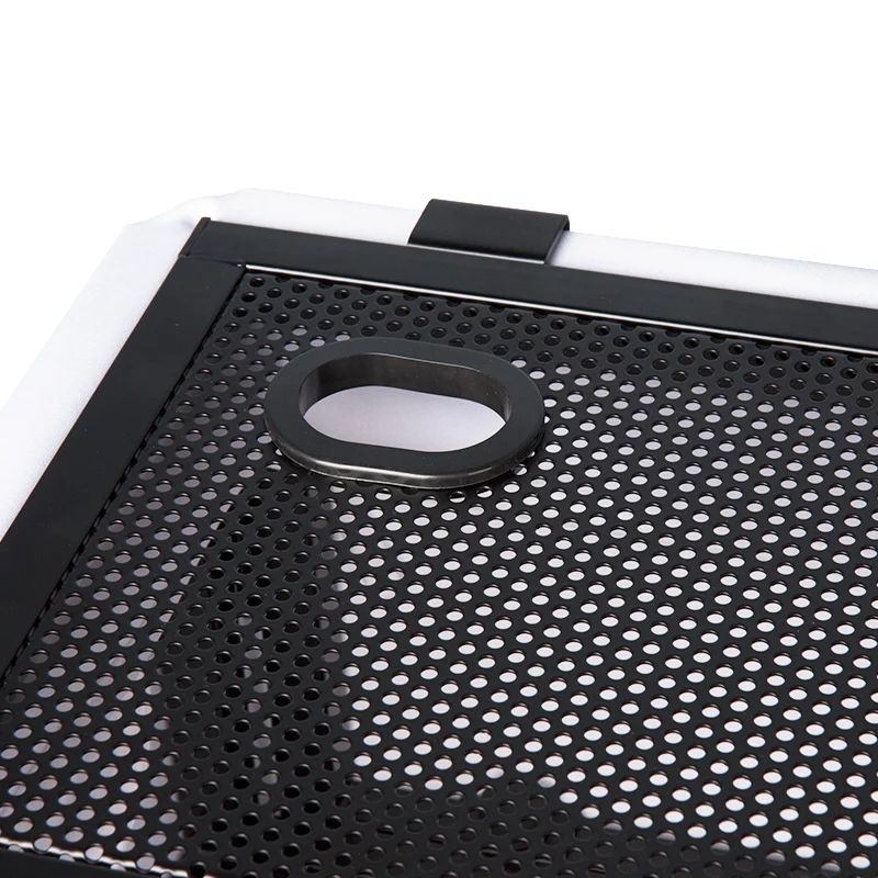 전문가용 접이식 DJ 부스 스탠드 (블랙 스크림 및 TV 브래킷 포함, 이벤트용 고강도 스틸 프레임)