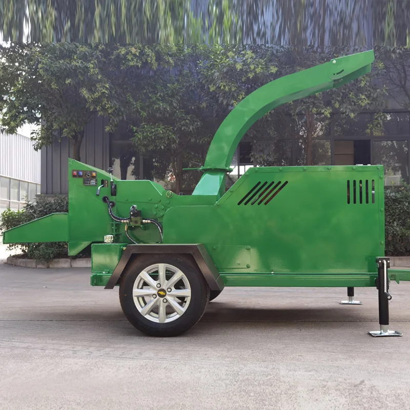 Large Wood Chipper for Sale Industrial Tree Shredder Heavy Duty Wood Crusher Machine Customized Rotor Design Uniform Chip Size