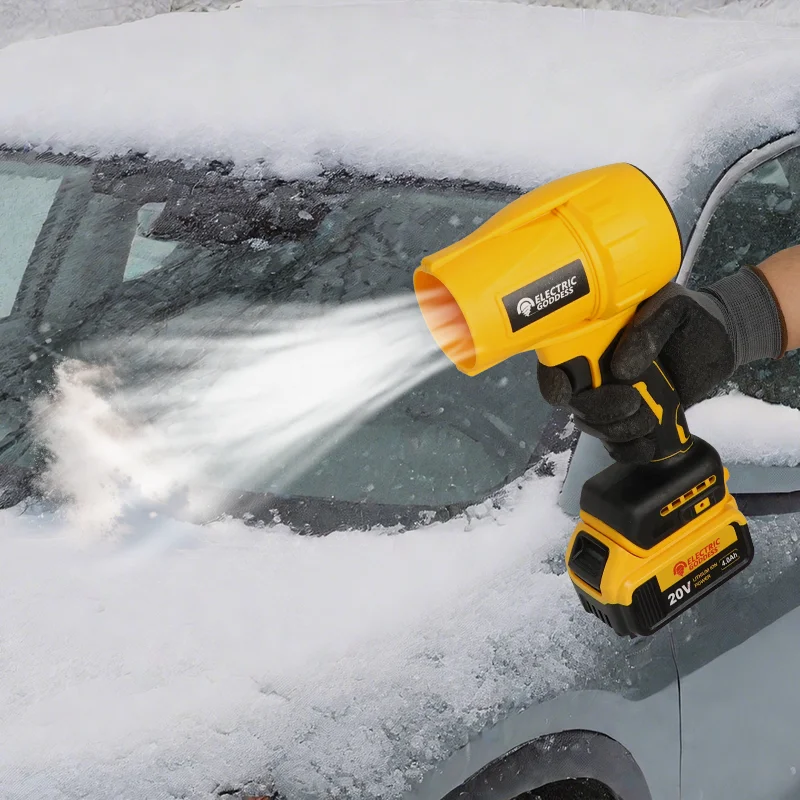 EDOG 200 متر/الثانية منفاخ مروحة تربو بدون فرش كهربائي محمول باليد مروحة نفاثة أداة نفخ الغبار على شكل ورقة الثلج لدبوس بطارية ديوالت 20 فولت