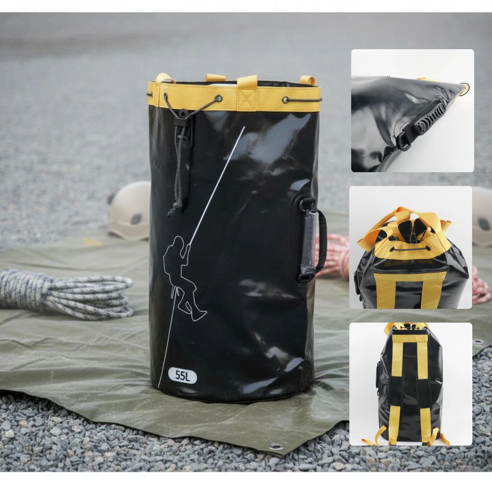 Rope Storage Backpack Drawstri - Rope Climb review and price