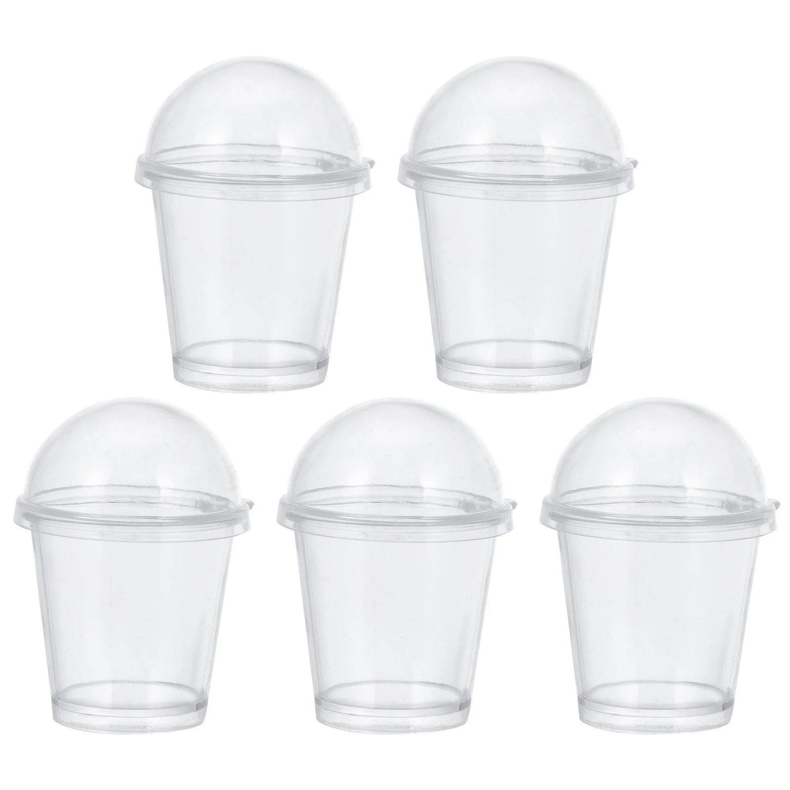 20 個ムースカップ子供用食品アクセサリーミニドリンクボトル軽量シミュレーションプラスチックカップ装飾ドールハウスミニチュアおもちゃ