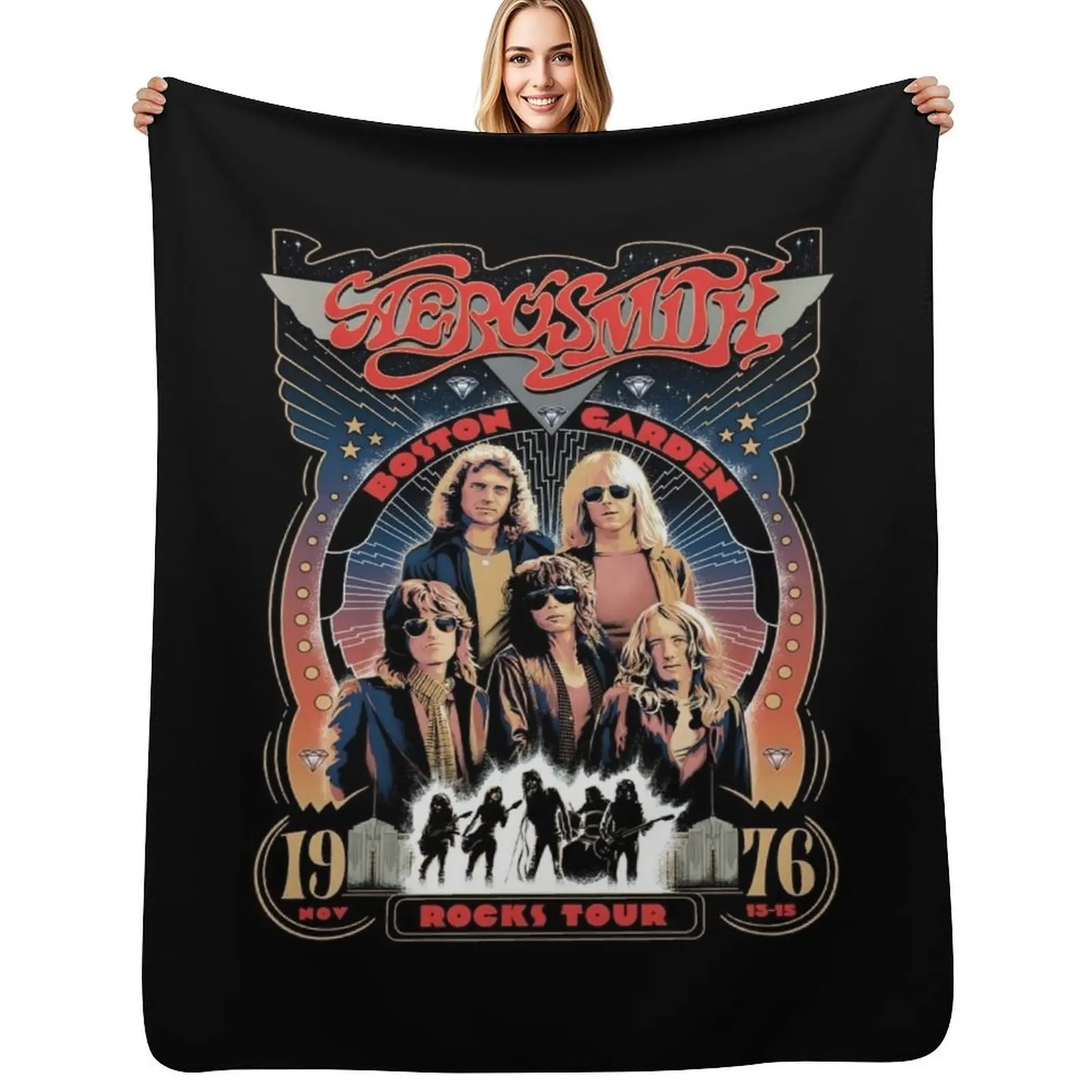 mvbhg99 aerosmith, aerosmith,aerosmith,aerosmith, aerosmith,aerosmith Throw Blanket Multi-Purpose for babies for sofa Blankets