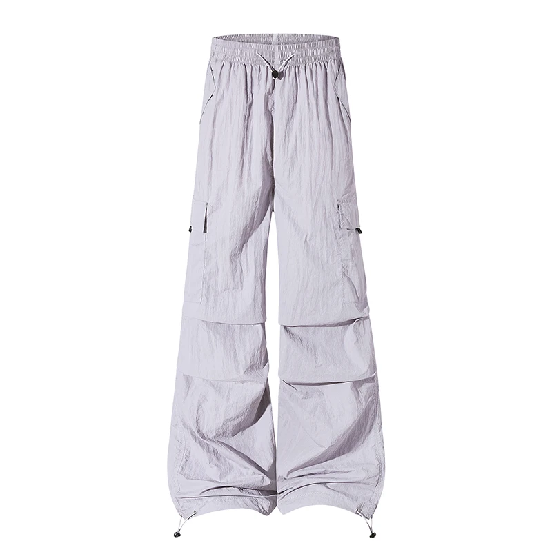 Women's Outdoor Lightweight Breathable Fast Drying Straight Leg Pants with Trendy Drawstring Casual Loose Comfortable Work Pants