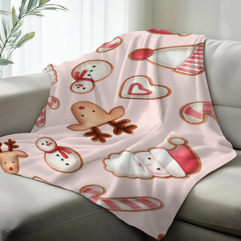 Christmas Reindeer Snowflake Blanket Suitable For Sofas Beds Offices Cars Outdoor Travel An Ideal Gift For Friends Family