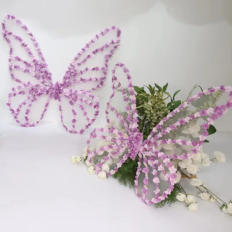 

Handmade High Quality Artificial Butterfly Wedding Props Luminous Floral Decorations Factory Direct Supplies