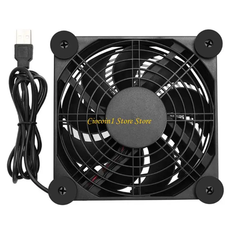 

A3PC 120mm USB Electronic Cooling Fan Low Noise Computer Electronics Coolers Home Office Networking Equipment Sound Video