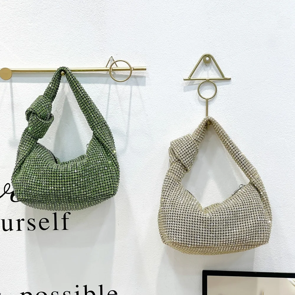 

Сумка, новая модная сумка-клатч с крупными стразами и узлом в европейском и американском стиле, вместительная, для торжественных мероприятий