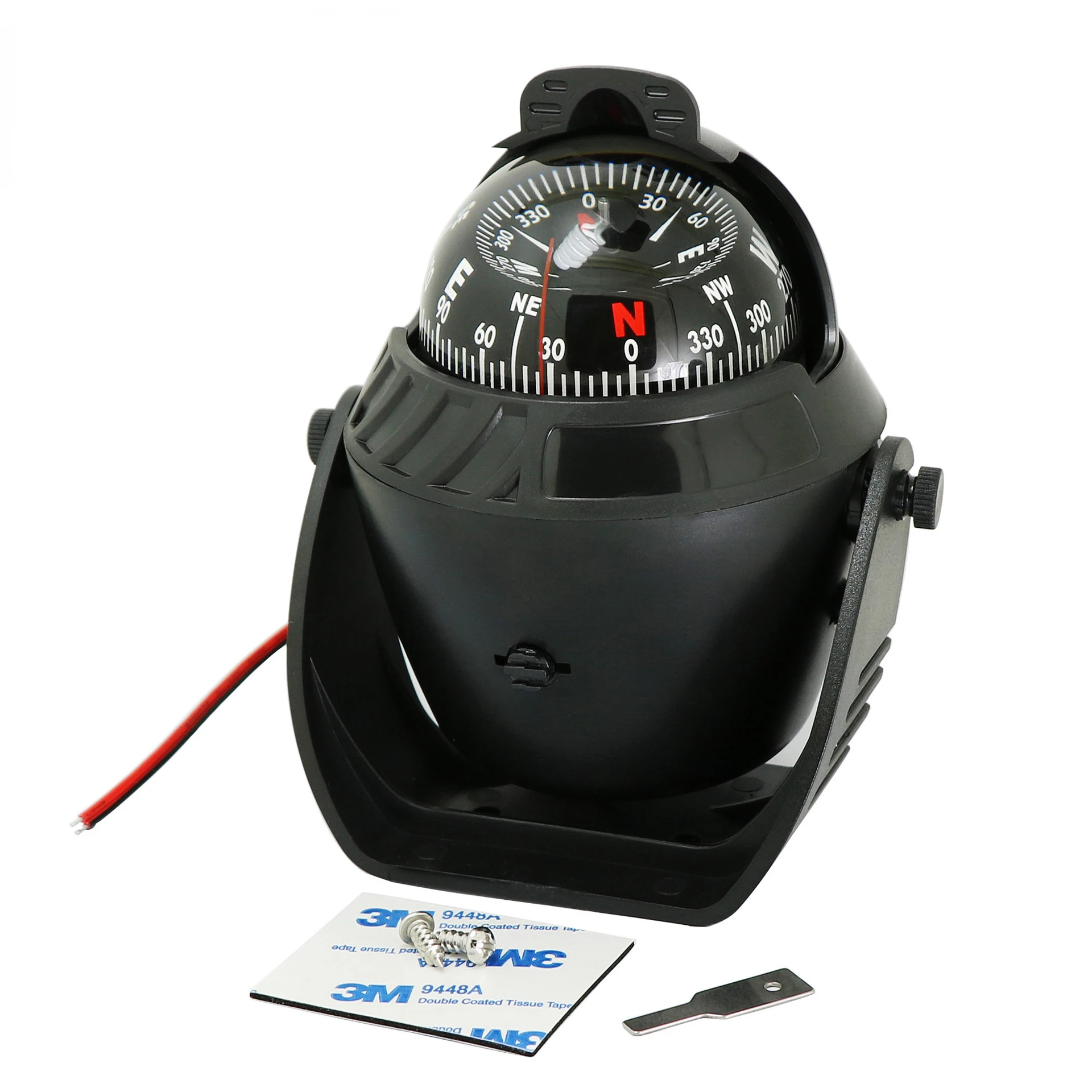 

Navigation Compass Lc760 Car Marine Compass Ball Strap Magnetic Declination Adjustment