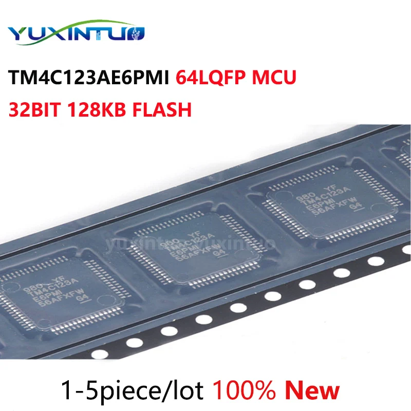

1-5piece/lot 100%New TM4C123AE6PMI TM4C123AE6PMI7 TM4C123A MCU 32BIT 128KB FLASH 64LQFP chip