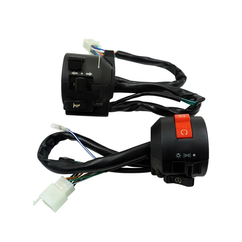 Universal Motorcycle 7/8 22MM for CBT125 Seat Combination Switch headlight Horn Start Turn Off, Low/High Beam Turn Signal Switch