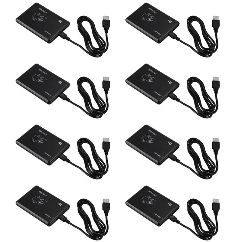 8X USB RFID Desktop ID Card Reader Contactless Card Reader-Y41A