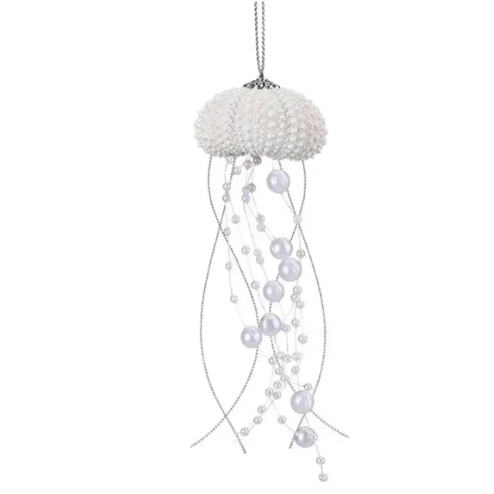 DIY Jellyfish Prism Pendant Exquisite Easy to Catch Sea Shell Wind Chimes Ocean Themed Sunlight Capture Collector Wedding