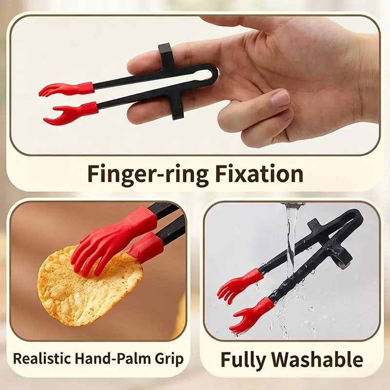 Mini Controller Shaped Finger Chopsticks Reusable Snack Training Sticks for Gamers Ideal for Game Night Party Snack Time