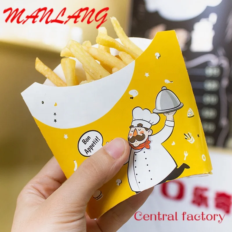 Custom  LOKYO custom logo take away food boxes french fries fried chicken box nuggets paper bags fast food packaging