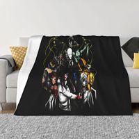 Creepypasta New Horror Scared Costume For Halloween Hq Cheap Sale Many Colors Comical Geek Throw Blanket