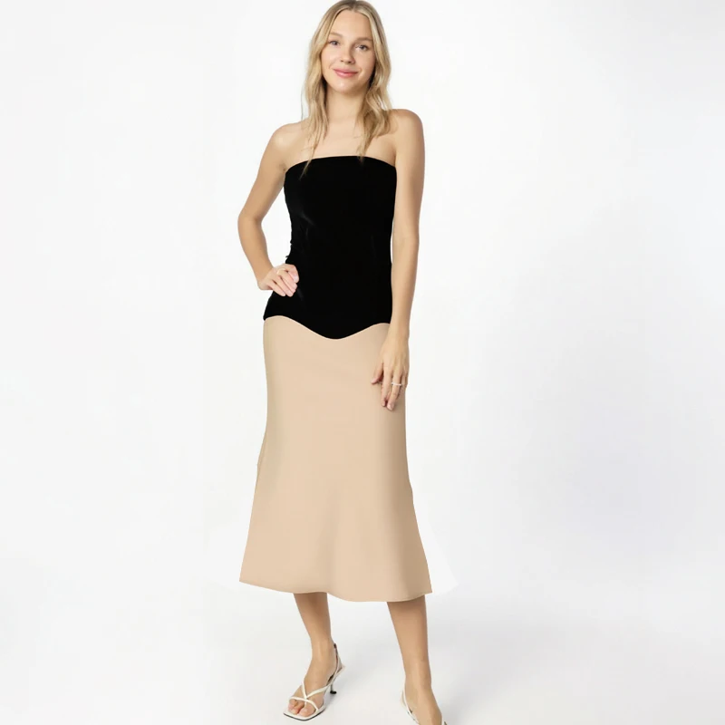 

Summer Women Off Shoulder Bandage Dress Sexy Strapless Patchwork Night Club Celebrity Evening Party Mini Bodycon Dress Vestido