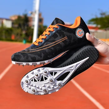 New spike shoes track and field shoes men and women students running shoes competition long jump sports shoes