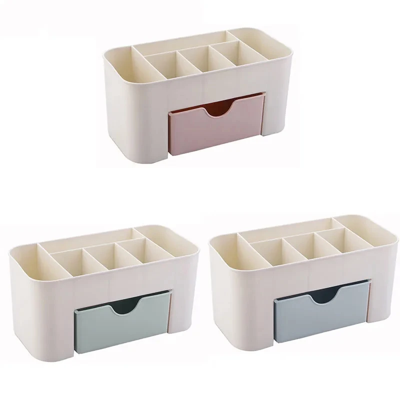 Nail Storage Box Plastic Drawer Style Easy to Clean Desktop Organization Large Capacity Cotton Swab Polishing Sand Strip Toolbox